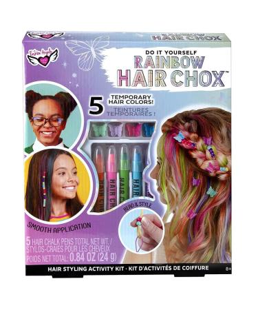 DIY Rainbow Hair Styling Kit with Temporary Chalk Pens and Accessories - Fun Hair Color for Kids 8+ - Fashion Angels - Buy Online on GoSupps.com