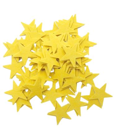 Playfully Ever After 1.5 Inch Felt Star Stickers (Yellow)