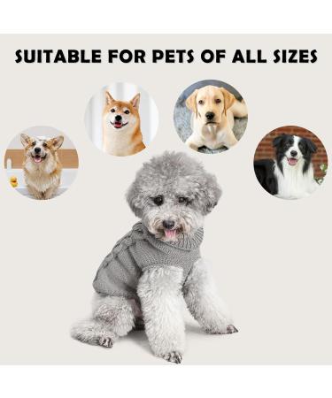 FWLWTWSS Winter Dog Sweater | Warm Soft Knitting for Small & Medium Dogs & Cats | X-Large Diamond Style Dog Clothes - Buy Online on GoSupps.com