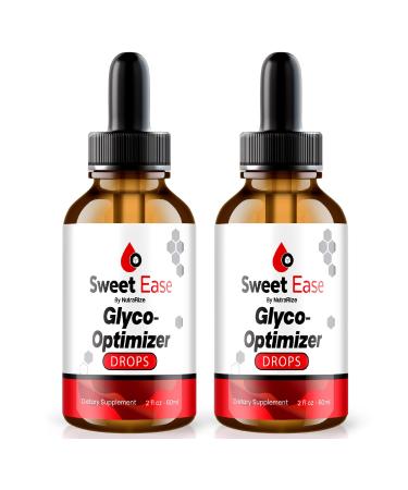 NutraRize (Pack of 2 Sweet Ease Glyco Optimizer Drops Glyco Support Natural Blood Support Drop Reliever Glycogen Pressure Review (60 Servings)