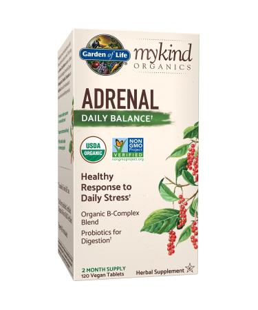 Garden of Life MyKind Organics Adrenal Daily Balance 120 Vegan Tablets - Buy Online on GoSupps.com