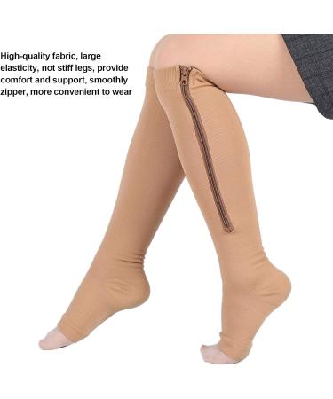 Buy Zipper Compression Socks - Elastic Sports Open Toe Anti-Slip Foot Protection Sleeves (XXL) for Ultimate Comfort | International Shipping Available - Buy Online on GoSupps.com