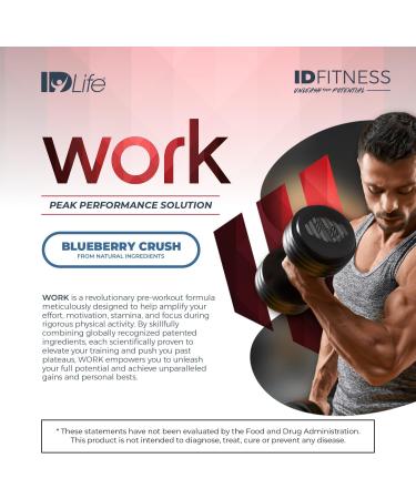 IDLife IDFitness Peak Performance Pre-Workout Powder | Boost Motivation Stamina & Focus - 15 Sticks - International Shipping Available - Buy Online on GoSupps.com