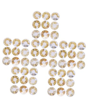 FRCOLOR Calcomanias Para U as 54 Boxes Nail Art Accessories Daisy Hair Accessories Nail Charm Sticker Rhinestone Trim Nail Art Supplies Manicure Charm 3d Rivets Plastic Hollow Out White