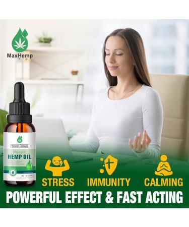 2 Pack Hemp Oil Organic Premium for Pain Relief Skin Anxiety - 2 800 000 Maximum Strength - 100% Natural Hemp Drops Tincture - Hemp Oils with Vegan Non-GMO Grown Fruit - Buy Online on GoSupps.com