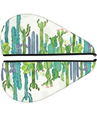 Cartoon Cactus Hair Towel Wrap - Quick Drying Turban with Button for Effortless Hair Drying - Buy Online on GoSupps.com