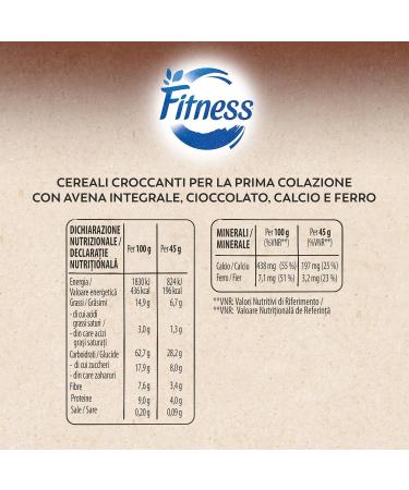 Nestl Fitness Granola Cioccolato con Avena e Cereali Integrali Fitness Chocolate Muesli with Oats and Whole Grains 4 x 300 g + Italian Gourmet polpa 400 g - Buy Online on GoSupps.com