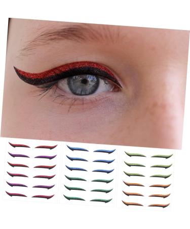 Mikinona Double Sided Tape 18 Pairs Anti Sweat Eyeliner Purple Duct Tape Adhesive Eye Line Strip Eyeliner Sticker Tool Man Eyes - Buy Online on GoSupps.com