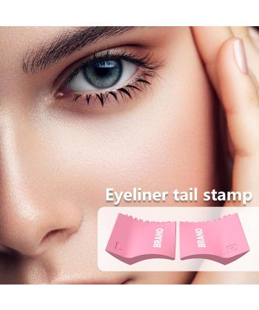 Eyeliner Stamp Silicone Tool for Lower Lash Eyeliner Stamp - Silicone Eye Makeup Tool Lower Lashes for Makeup Beginner Girls Pink - Buy Online on GoSupps.com