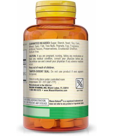 MASON NATURAL Vitamin B12 50 mcg with Calcium - Supports Energy Conversion & Nerve Health - 100 Tablets - Buy Online on GoSupps.com