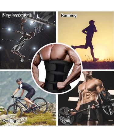 Hidyliu Men's Neoprene Waist Trainer Sauna Sweat Trimmer Cincher - Black, Medium - Buy Online on GoSupps.com