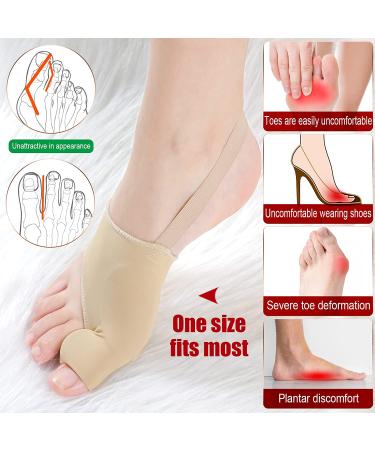 Bunion Corrector Set for Men and Women - Orthopedic Pain Relief Splint, Toe Straightener, Hallux Valgus Corrector - 4 Pairs for Day and Night Support - Buy Online on GoSupps.com