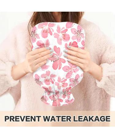 NAANLE 2L Hot Water Bottle with Peach Cherry Blossoms Cover | Relief for Menstrual Cramps Heat & Cold Therapy - Buy Online on GoSupps.com