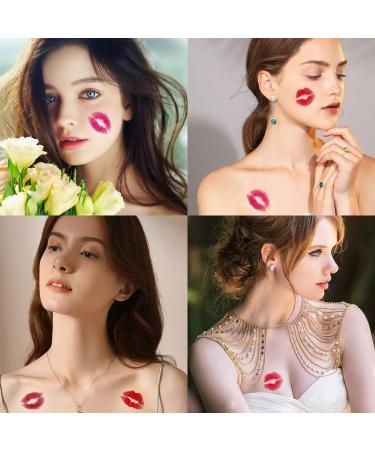 150pcs Valentine's Temporary Lip Tattoos Sticker Set - Sexy Kiss Decal for Lover Party Decorations - Fake Tattoo Stickers for Women - Valentine's Day Decorations - Buy Online on GoSupps.com