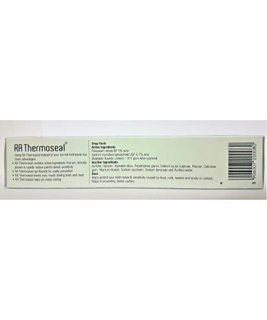 RA Thermoseal Rapid Action Toothpaste for Sensitive Teeth 100gm - Fast Relief & Protection - International Shipping Available - Buy Online on GoSupps.com
