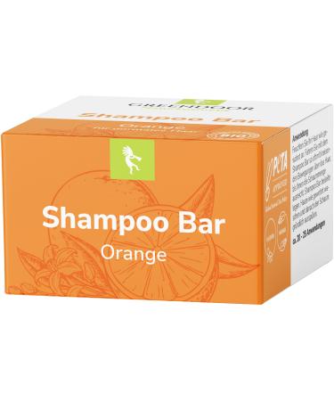 GREENDOOR greendoor vegan shampoo 75g orange sulphate free solid shampoo natural cosmetic shea organic broccoli oil aloe vera pure orange oil natural hair care