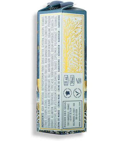 Panier des Sens - Small Hand Cream - Rose Hydrating Hand Cream Christmas Collection - With Shea Butter & Olive Oil - 97% Natural Ingredients - Christmas Edition - 30 ml - Buy Online on GoSupps.com