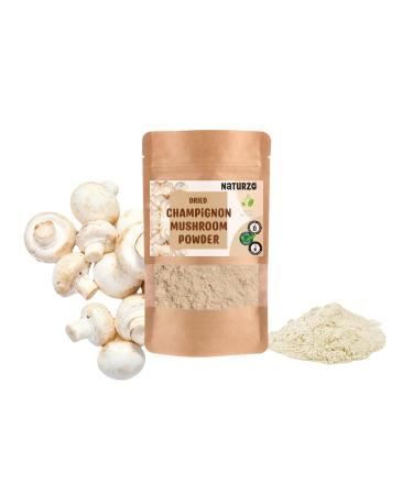 Dried Champignon mushroom powder without additives preservatives. Dehydrated Agaricus bisporus Gourmet white button Cooking Natural sauces (0.1) 0.1 Kilograms