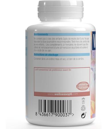 WELLNESS OPTI Magnesium Citrate 1600 mg High Absorption Supplement of 240 tablets for complete well-being daily energy intake and nutritional balance. - Buy Online on GoSupps.com