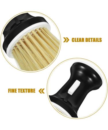 Beavorty Neck Duster Barber Neck Brush Loose Hair Brush Broken Hair Cleaning Brush with Wooden Handle Barber Shop Accessories - Buy Online on GoSupps.com