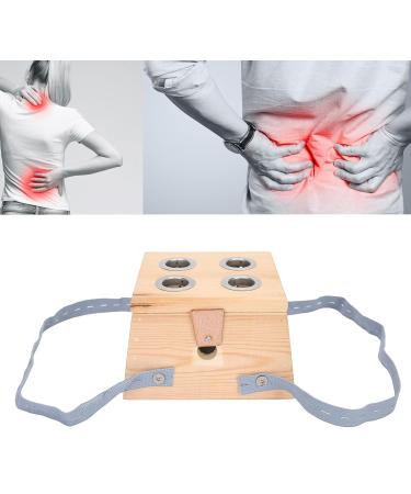 Adjustable Temperature Wood Moxibustion Box - Bamboo Moxa Burner for Healing Therapy (4 Holes) - Buy Online on GoSupps.com