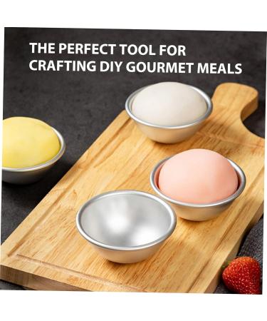 Cabilock Hemisphere Cake Pan 18 Pcs Bath Ball Making Supplies Mini Bath Mold Baking Tool Spherical Aluminum Alloy Cake Mold - Buy Online on GoSupps.com