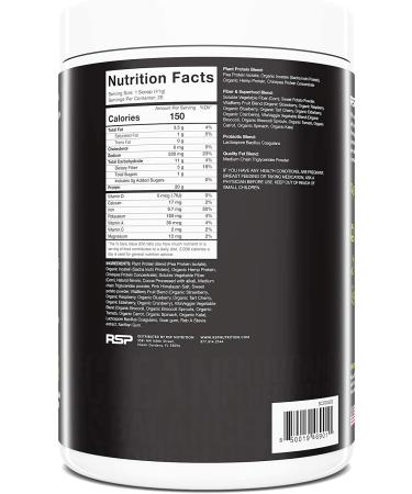 RSP Nutrition TrueFit Plant Protein Shake - Salted Chocolate - 1.81 lbs (820 g) | Vegan Protein Boost - Buy Online on GoSupps.com