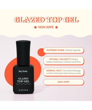 Buy Glazed Top Gel for Semi-Cured Nail Strips | Non-Wipe High Gloss Top Coat 0.23 fl. oz - International Shipping Available - Buy Online on GoSupps.com