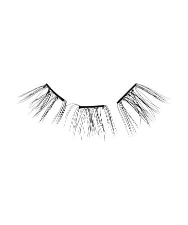 KISS imPRESS False Eyelashes - Airy Wispy Lash Clusters 12mm-14mm 12 Pre-Bonded Falsies Contact Lens Friendly Easy Application & Reusable Strip Lashes - Buy Online on GoSupps.com