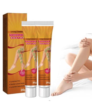 2 Pcs Mediginger Antiswelling Lympunclog Ointment Lymphatic Cream for Women Men