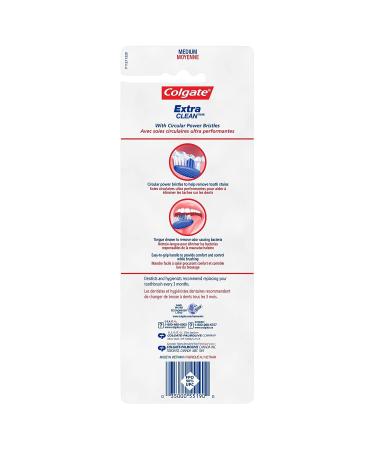 Colgate Extra Clean Full Head Toothbrush - Medium, 4 Count Assorted Pack - Best Deal! - Buy Online on GoSupps.com