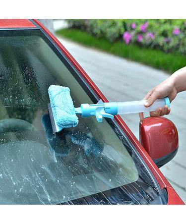 Luxury Multifunctional Window Glass Cleaning Brush With spray bottle/Soft Glass Scraper Glass Cleaner Helper Household Washing Cleaning Tool (Green) - Buy Online on GoSupps.com