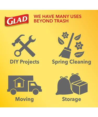 GLAD ForceFlex Plus Drawstring 13 Gallon Cherry Blossom Odor Shield Pink Trash Bags - 90 Count - Buy Online on GoSupps.com