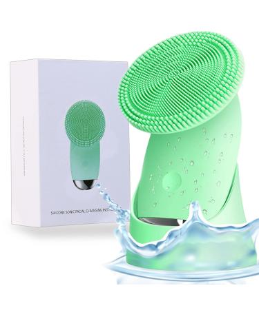Sonic Facial Cleansing Brush Soft Silicone Face Scrubber Exfoliating Brush Face Cleanser Brush for Women - Anti-Aging Deep Face Cleansing  Exfoliating  Massage System Face Scrubber for Her Green - Buy Online on GoSupps.com