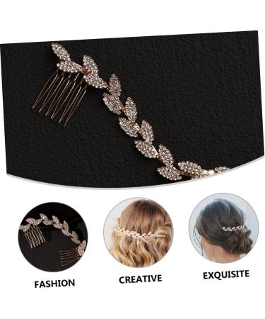 Angoily Bridal Hair Accessories Crystal Wedding Hair Accessory Pearl Hair Barrettes Crystal Hair Clips Pearl Hair Accessories for Women Rhinestones Zinc Alloy Women's Hair Comb - Buy Online on GoSupps.com
