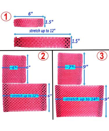 4pcs Crochet Tube Top Tutu Infant Dress Baby Girls Skirt Pettiskirt Purple - 15x15cm - Buy Online on GoSupps.com