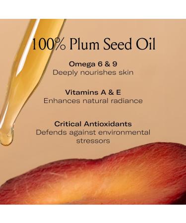 Le Prunier Plum Beauty Oil Superfood Antioxidant Facial Oil | Vegan Non-Comedogenic Multi-Use Moisturizing Oil for Face Hair & Body | Hydrating Clean Cruelty-Free Skincare | 1 fl oz - Buy Online on GoSupps.com
