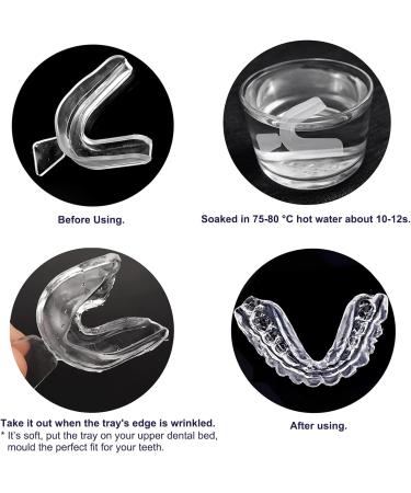 8psc Teeth Whitening Trays Kits Mouth Trays & 2 Tooth Boxes Thermoform Moldable Whitening Teeth Tray Oral Care Thin Moldable Mouth Tray Kit Tools for Whitening - Buy Online on GoSupps.com