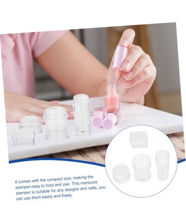 Housoutil 4 Sets Nail Stamp Clear Nail Art Seal Nail Scraper Spachella Silicone Nail Art Tools Silicone Nail Art Scraper Silicone Scraper Jelly Silica Gel Spatula Manicure - Buy Online on GoSupps.com