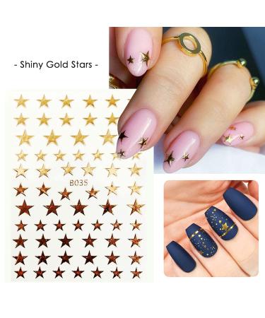 3D Self-Adhesive Star Nail Art Stickers Decals - Manicure Accessories - Buy Online on GoSupps.com
