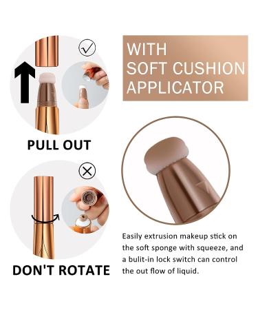DAGEDA Shimmer Liquid Highlighter Stick - Waterproof Face & Body Makeup (#04 Light Pink) - Buy Online on GoSupps.com