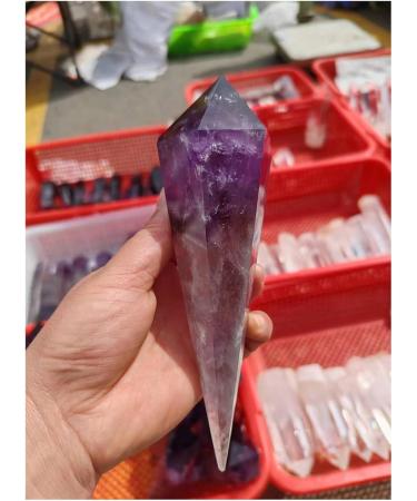 Crystal Tower Natural Amethyst Quartz Cluster Crystal Rod Point Specimen Scepter Power Gemstone Stone Collection (Size : 200-280g) - Buy Online on GoSupps.com