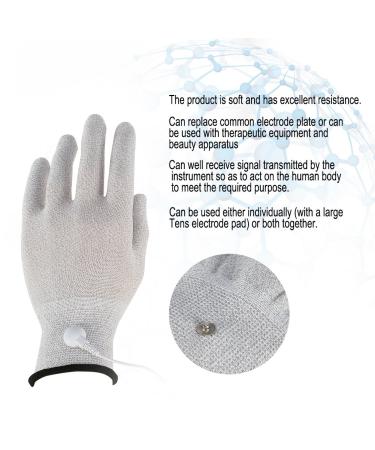 TENS Electrodes - Massage Gloves for Electrotherapy | 1 Pair Conductive for TENS Stimulation - Buy Online on GoSupps.com