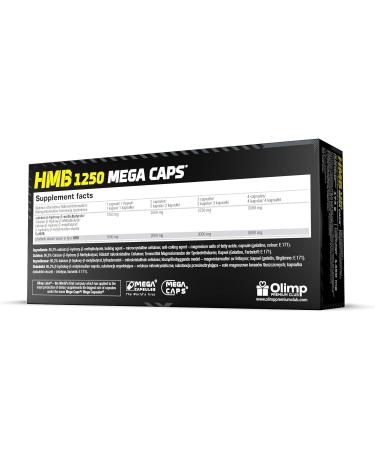 Olimp Sport Nutrition HMB 1250 Mega Caps - 120 Capsules | Premium Muscle Support & Recovery - Buy Internationally - Buy Online on GoSupps.com