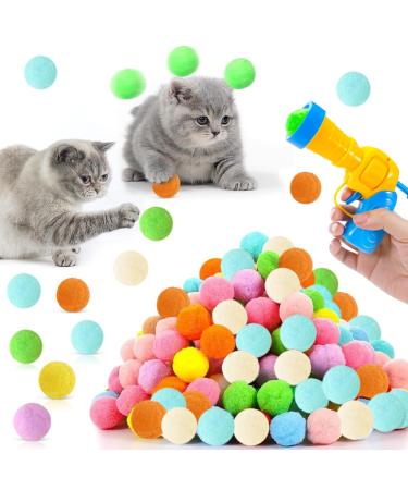 NHYDZSZ Cat toys 100 balls soft cat balls cat toy balls interactive cat toys ball cat toy toys for cats and kitten noiseless cat toys for indoor