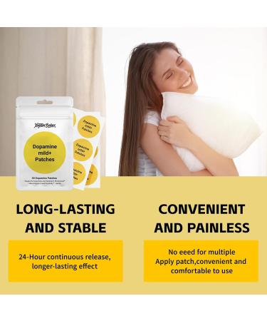 Xagnum Bolace Dopamine Patches for Sustained Focus & Drive - Support Enthusiasm Clarity & Balanced Energy (30 Patches) - Buy Online on GoSupps.com