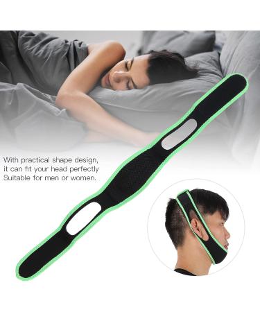 Stop Snoring Chin Strap - Adjustable Elastic Soft Chin Strap for Sleep Aid (Fluorescent Green Edging) - Buy Online on GoSupps.com