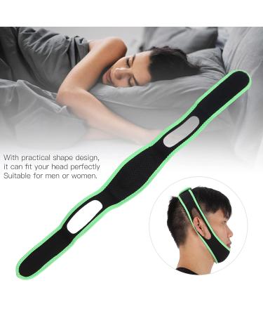 Anti Snoring Chin Strap | Jaw Support Belt for Men | Snoring Solution with Breath Correction | Summer Sleep Essential | Fluorescent Green Edging - Buy Online on GoSupps.com