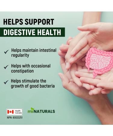 miNATURALS Pure Inulin Fiber Powder - Natural Prebiotic Fibre Supplement (340g - 106 Doses) - Folate and B Vitamins - Buy Online on GoSupps.com