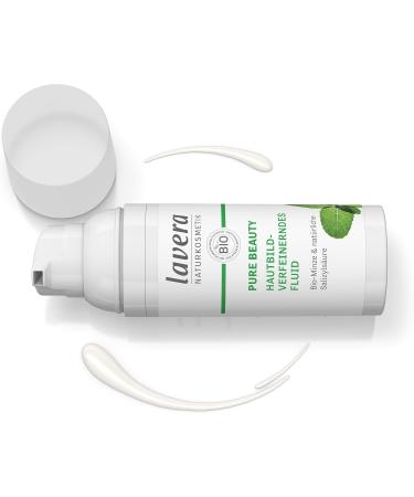 lavera Pure Beauty Skin Tone Refining Fluid - Reduces Shine - Fights Impurities - Natural Cosmetics - Vegan - 50 ml - White - Buy Online on GoSupps.com